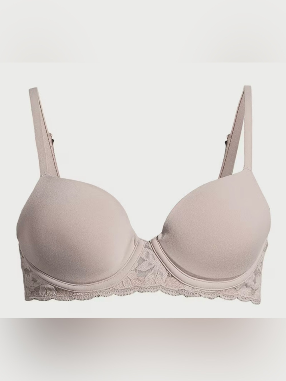 No Boundaries Women's Demi Underwire T-Shirt Bra with Sugarcup 36DD Laurel Pink